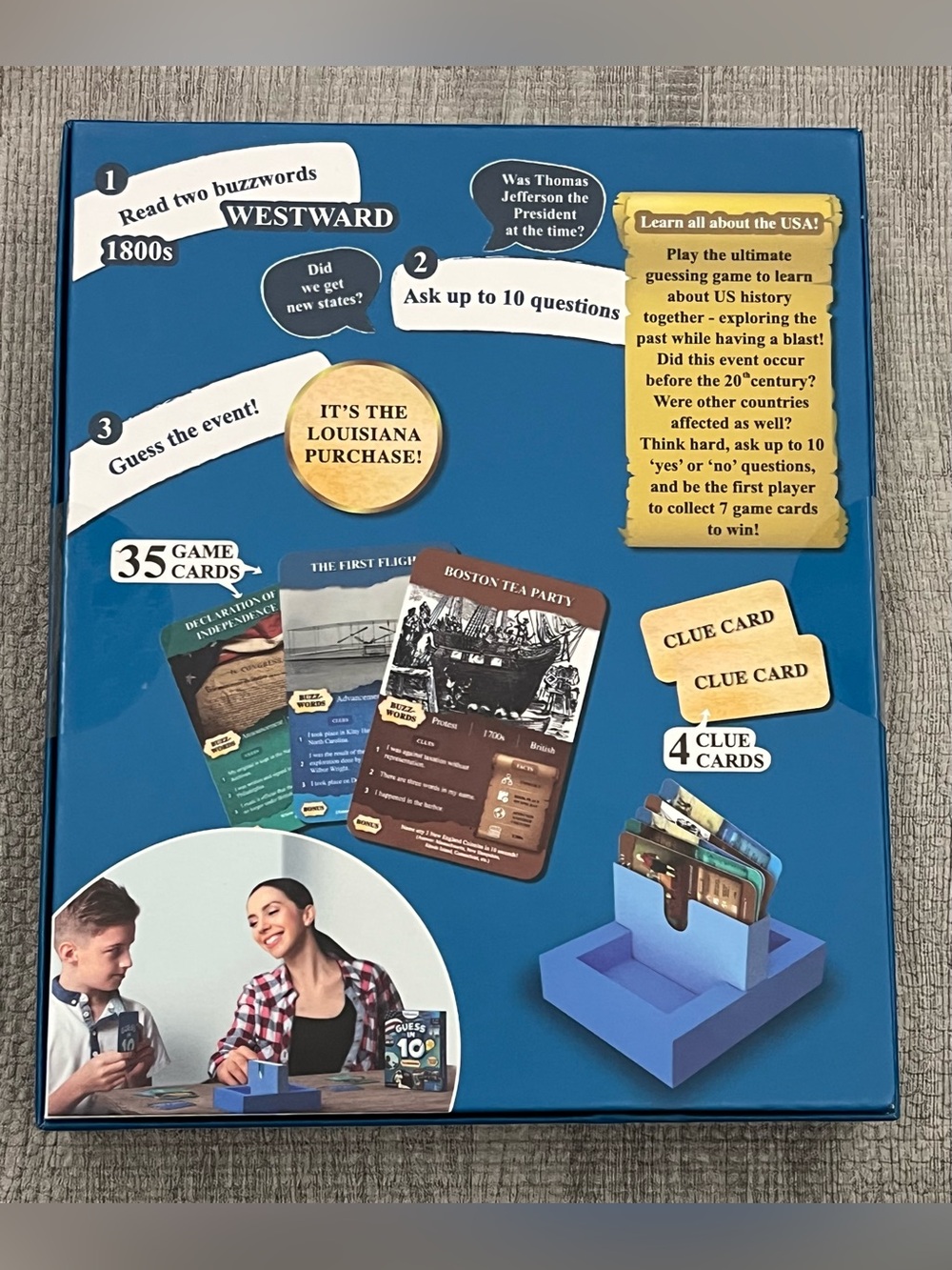 Skillmatics Guess in 10: US History Educational Card Game, 2-6, Age 8-99 - Picture 2 of 4